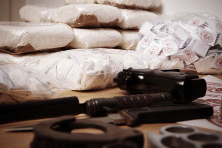 contraband seized from drug cartels